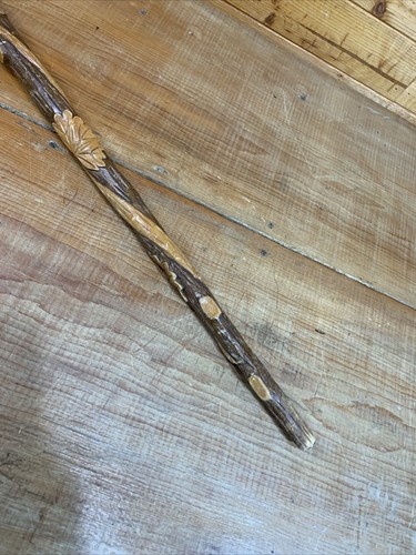 Vintage 1964 Carved Wood (one-of-a-kind) German Walking Cane Zugspitze 36-1/4” - Picture 11 of 16