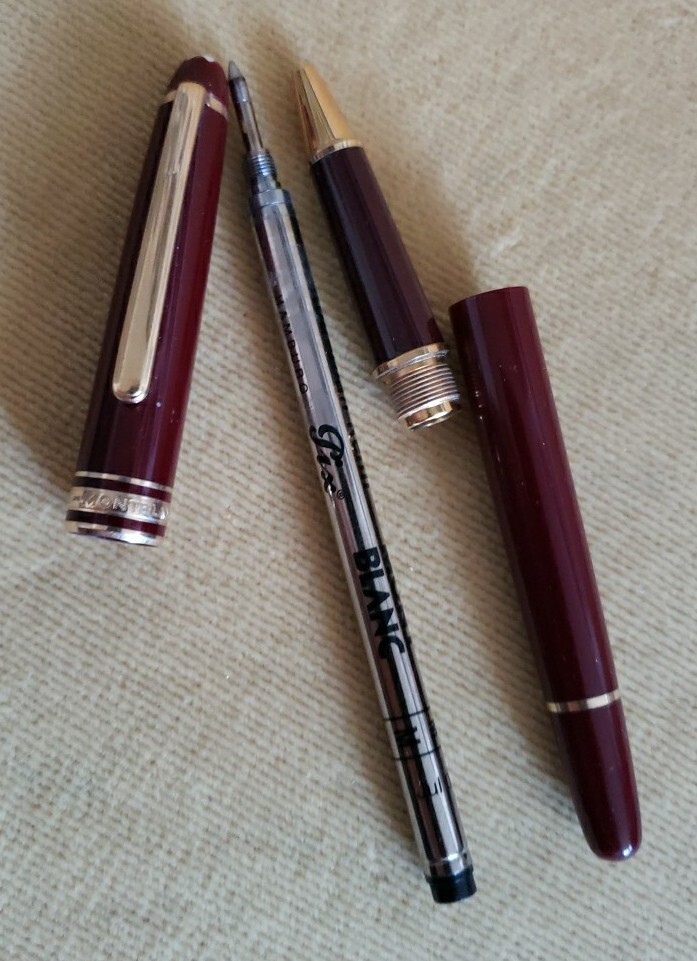 MONTBLANC Meisterstück classic バーガンディ Meisterstück Burgundy Red Classique Fountain Pen - Burgundy red