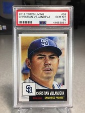 2018 Topps Living Christian Villanueva Rookie #38 - PSA 10 - San Diego Padres
