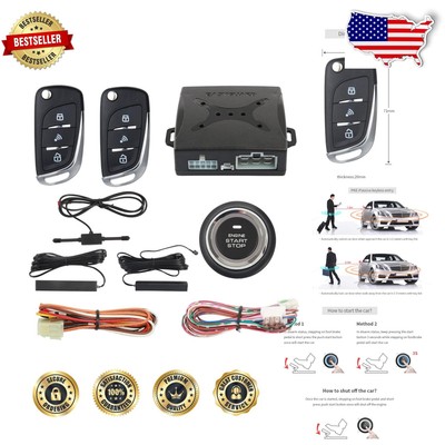 Advanced Remote Start Keyless Entry System for DC12V Gas Cars - Secure & Easy
