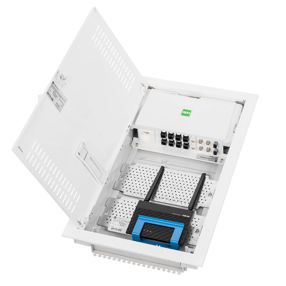 Unterputz / Multimediakasten / Verteilerkasten / mit Lochblech / mit VDE - Bild 4 von 4