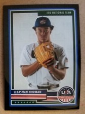 2023 Panini Stars & Stripes Sebastian Norman TEAM LOGO PARALLEL 35/50 #36
