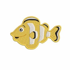 Ocean Fish Embroidered Patch Iron-on/Sew-on Kids Crafts Souvenir Cute Applique