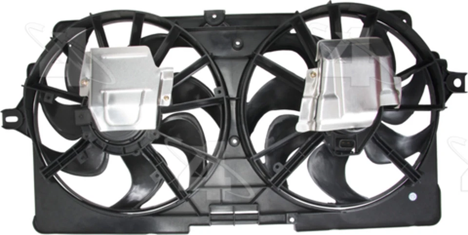 Conjunto de ventilador de radiador y condensador doble - Conjunto de ventilador de rueda / estado. Se adapta a Regal 1999 Foto 2 de 2