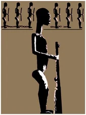 Decor Poster.Fine Graphic Art Design.African Tribe Senufo.GUN.Home Art.621
