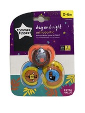 Tommee Tippee Baby Orthodontic Pacifiers 3 Pack 0-6m Day / Night New