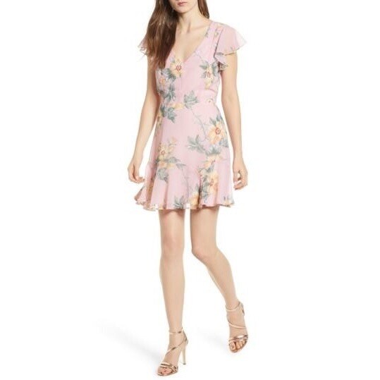 FILA Mini abito floreale manica svasata ROW A taglia media