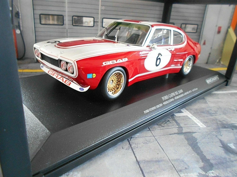 FORD Capri 1 RS 2600 RS2600 #6 Köln Grab Ludwig 1973 Nürburgring Minichamps 1:18 - Bild 2 von 2