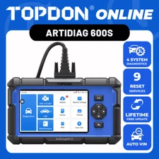 TOPDON AD600S V2.0 Car OBD2 Scanner Automotive Diagnostic Scan Tool ABS SRS AT