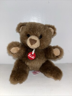 Trudi Ettore Teddy Bear Italian Designed Soft Plush Furry Stuffed Animal Aprx 5 