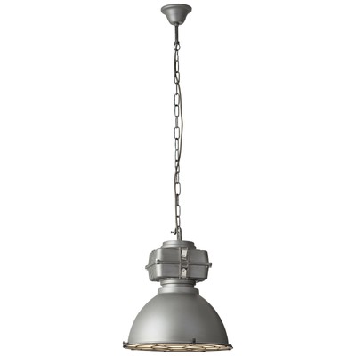 Pendel Industrie Leuchte Silber Lampe Metall Retro Fabrik Loft Hängelampe