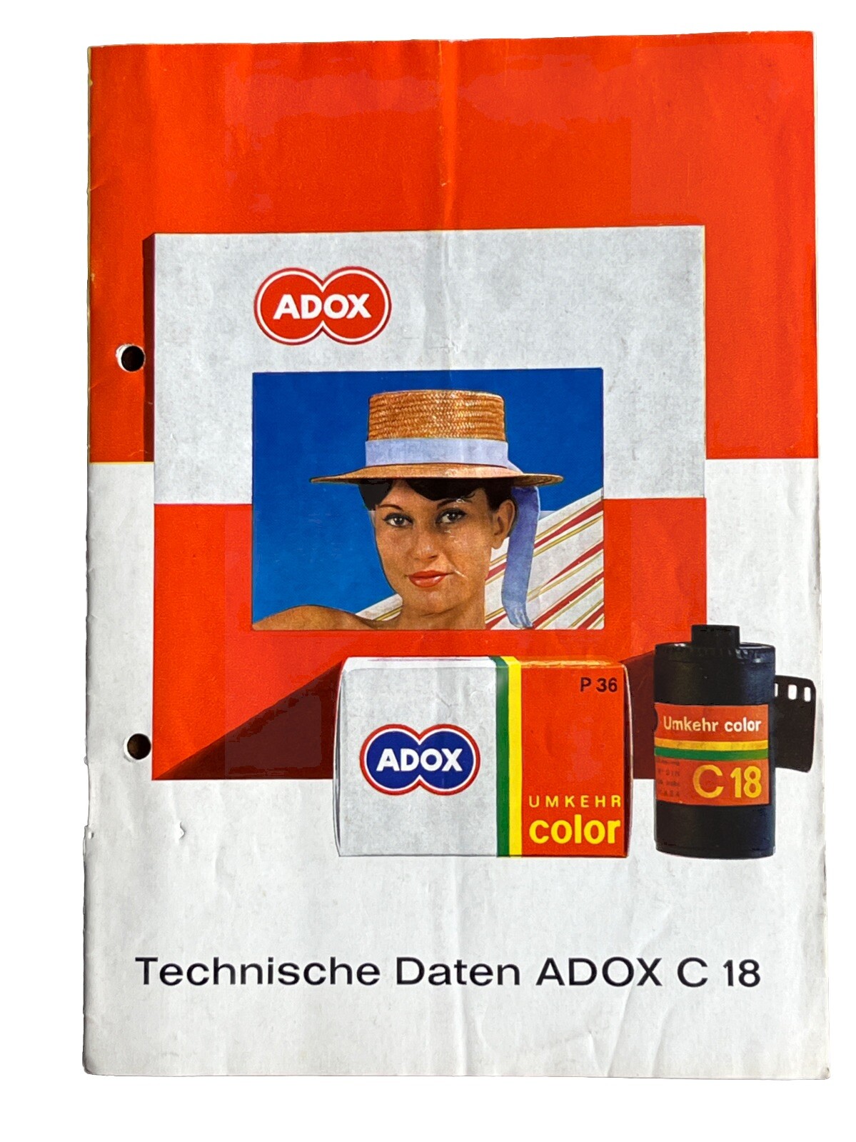 ADOX Technische Daten Adox C 18  - Broschüre 12 Seiten von VIII/61