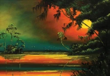 JUNGLE SUNSET Photo Magnet @ 3"x5"