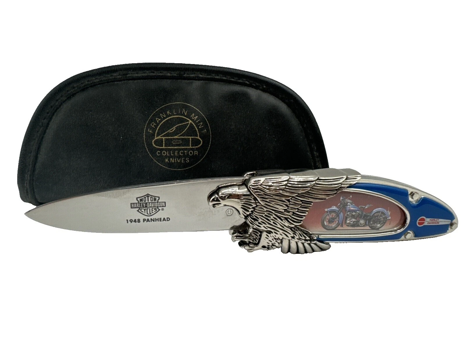 Franklin Mint Stainless Steel Blade Pocketknife Collectible Modern Folding Knives