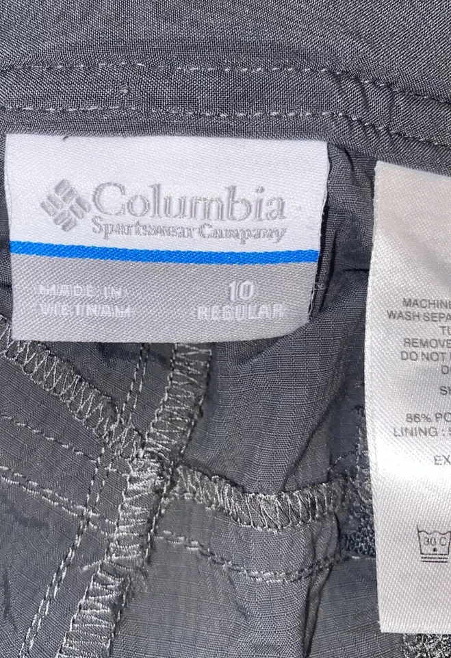 Columbia Omni Shade Convertible Senderismo Camping Aire Libre Pantalones Embalables Para Mujer 10 Foto 3 de 4