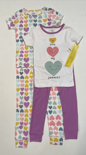 Carter's Baby/Toddler Girl Snug Fit Short Sleeve Pajama Sets 4-PC Sz: 12M-5T $36 - Picture 10 of 11