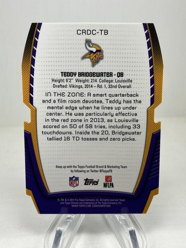 2014 Topps Orsacchiotto cromato blu onda pressofuso RC Rookie/50 - H98 - Foto 2 di 2