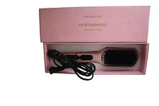 Megawise KL-1025 Pink Corded Electric Fast Heating Ionic Hair Straightener Brush
