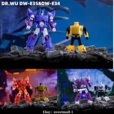 DR.WU DW-E35&DW-E34 Wingman Wasp GOLDEN BEETLE Action Figure MINI 4.5-6 cm Robot
