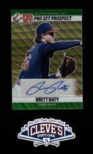 2021 LEAF PRO SET RC AUTO BRETT BATY 7/7 GREEN WAVE PRIZM REFRACTOR