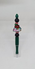 Beaded Pen: Teacher Green 