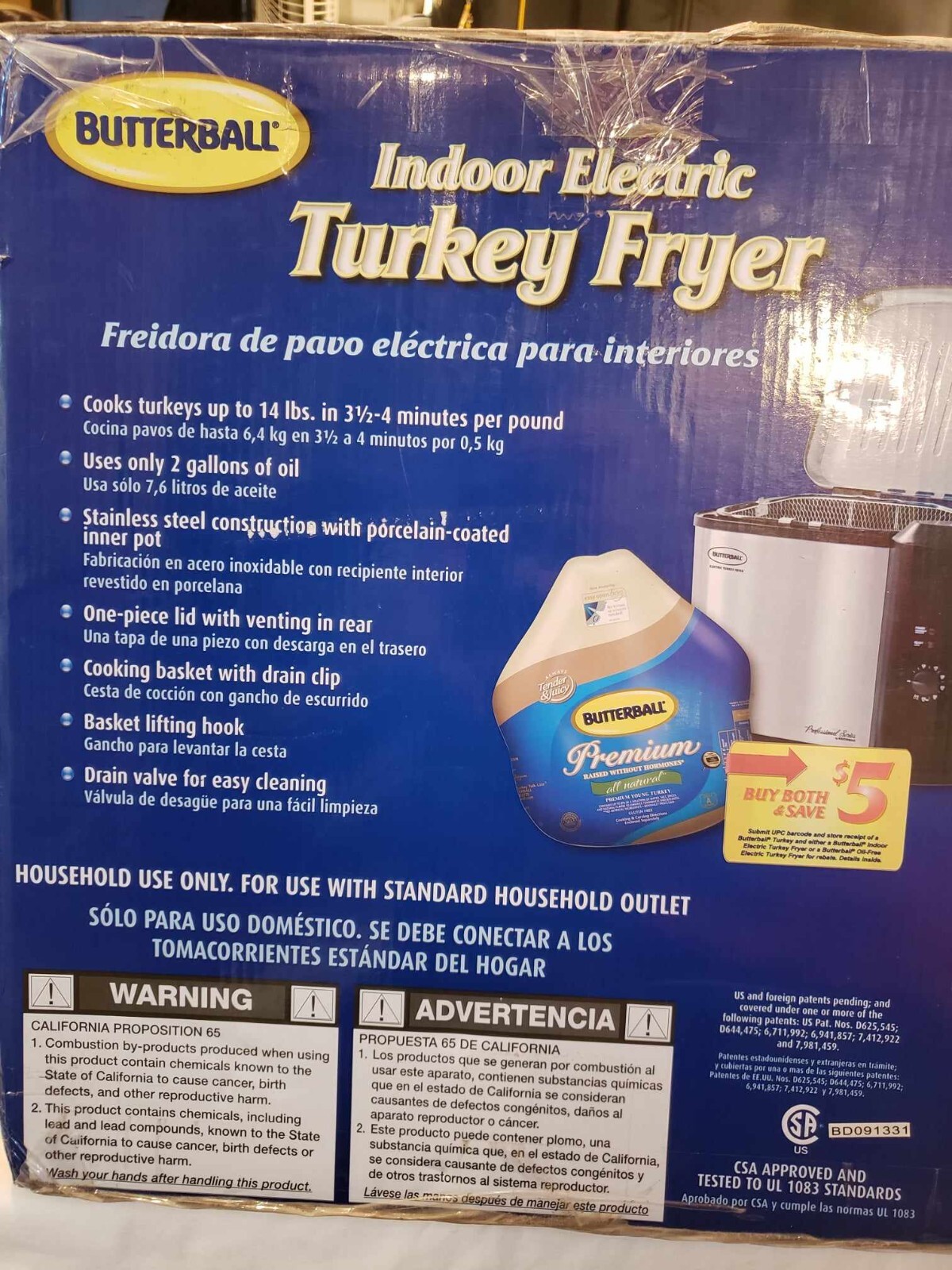 BUTTERBALL TURKEY FRYER 14 POUND TURKEY *NEW* *UNUSED* IN BOX eBay