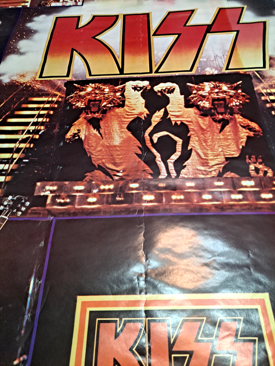 KISS ORIGINAL JUMBO 1977 POSTER. REAL DEAL | eBay