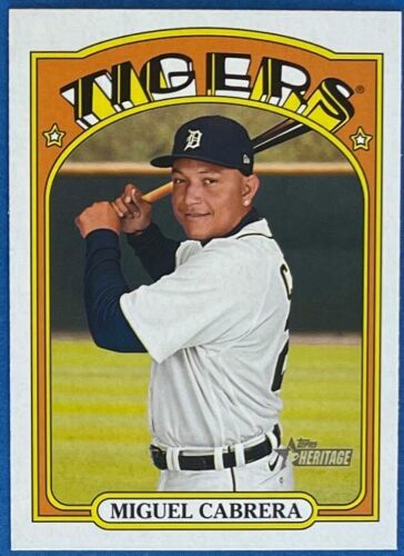 MIGUEL CABRERA 2021 Topps Heritage #107 Tigers