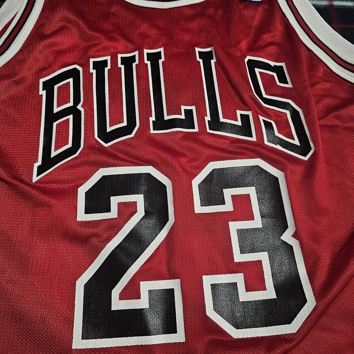Vintage Michael Jordan #23 Red Chicago Bulls Champion NBA