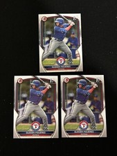 Gleider Figuereo 1st Bowman Lot (3) 2023 BP-59 Texas Rangers Prospect