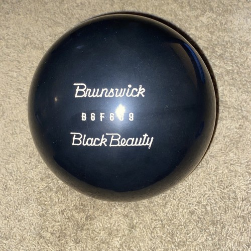 VTG RARE Brunswick Black Beauty 16 Lb UNDRILLED Bowling Ball eBay