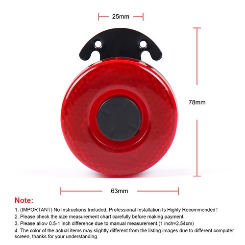 12V-24V voiture corne inverse avertissement alarme de secours haut-parleur sirène buzzer avec lumière - Photo 4/6