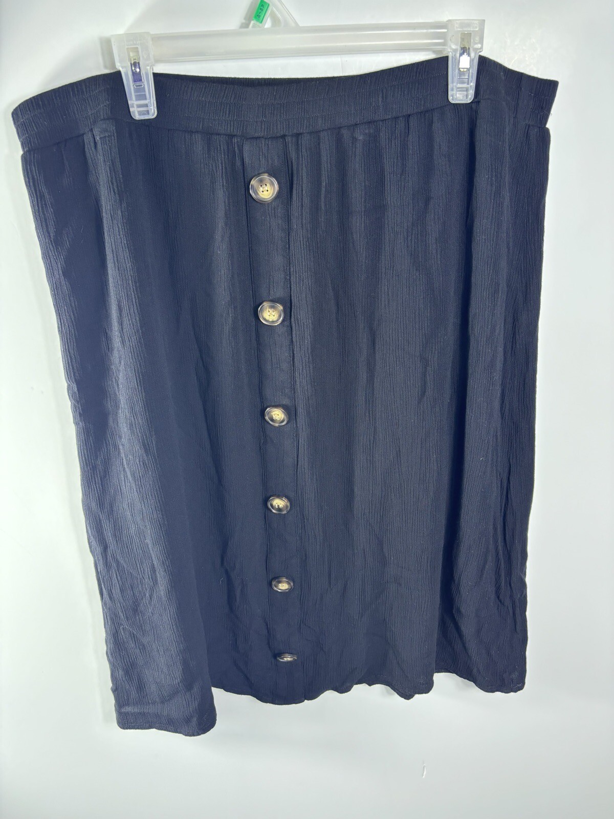 I.n. Studio women 2x Dark black gauze Knee Length skirt 1780 eBay