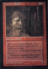Dwarven Soldier (Alexander) - Fallen Empires: #53a, Magic: The Gathering Nm R110