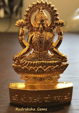 GODDESS OF WEALTH LAKSHMI LAXMI ANTIQUE METAL STATUE HINDU IDOL DIWALI POOJA