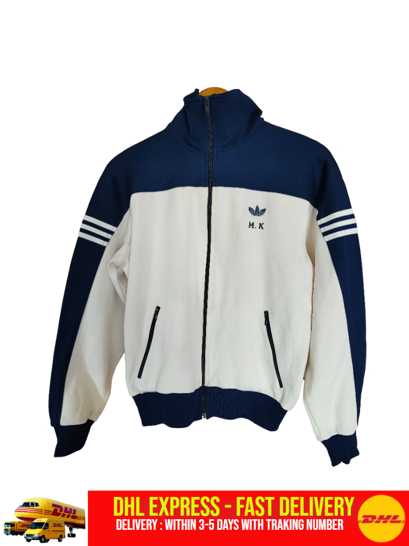 Vintage 90s 80s adidas trackjacket LongSleeve Jersey used in Vintage 90s 80s adidas trackjacket LongSleeve Jersey used in