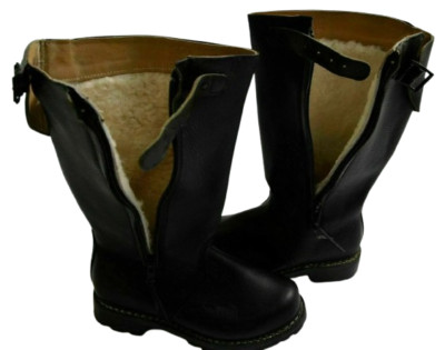 Original BW Pelzstiefel Marine Seestiefel, Bundeswehr, Lammfell Knobelbecher