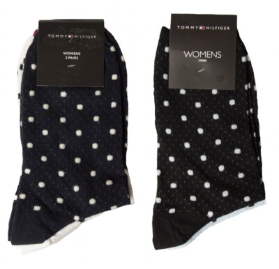 TH TOMMY HILFIGER Damen Socken 2 Paar Baumwoll Halbsocken Bipack Artikel 