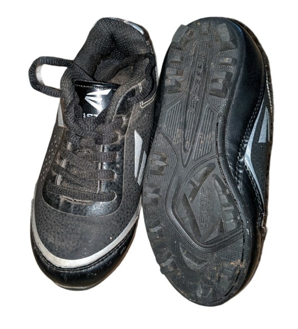 Easton Kids Speed Elite Baseball Cleats Youth Size 10 Black Silver