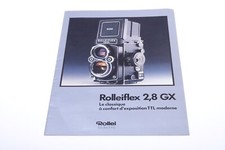   ROLLEI, ROLLEIFLEX 2.8 GX ORIGINAL PRODUCT GUIDE BROCHURE FRENCH 160