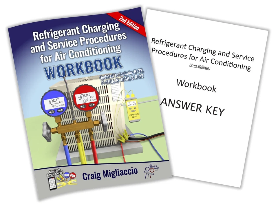 Refrigerant Charging & Service Procedures for AC WORKBOOK - 2nd Ed. Foto 2 de 3