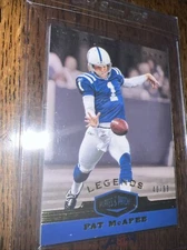 Panini Plates And Patches Legends Pat McAfee Colts SP/99 All Pro Legend