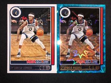 D'Angelo Russell 2021 TEAL EXPLOSION 2021-22 NBA Hoops + Base 2 Card Lot