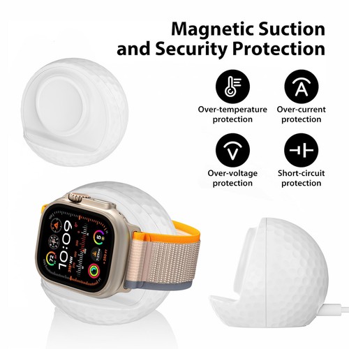Magnetic Wireless Charger Watch Charging Dock For Apple Watch 9/8/7/6/5/4/3/2/SE - Picture 10 of 16