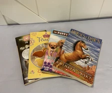 Chapter Books Set of 4 Miscellanous Kids Books About Animals