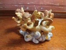 Angel Cherubs Playing Musical Instruments Circle of Friends Candle Holder