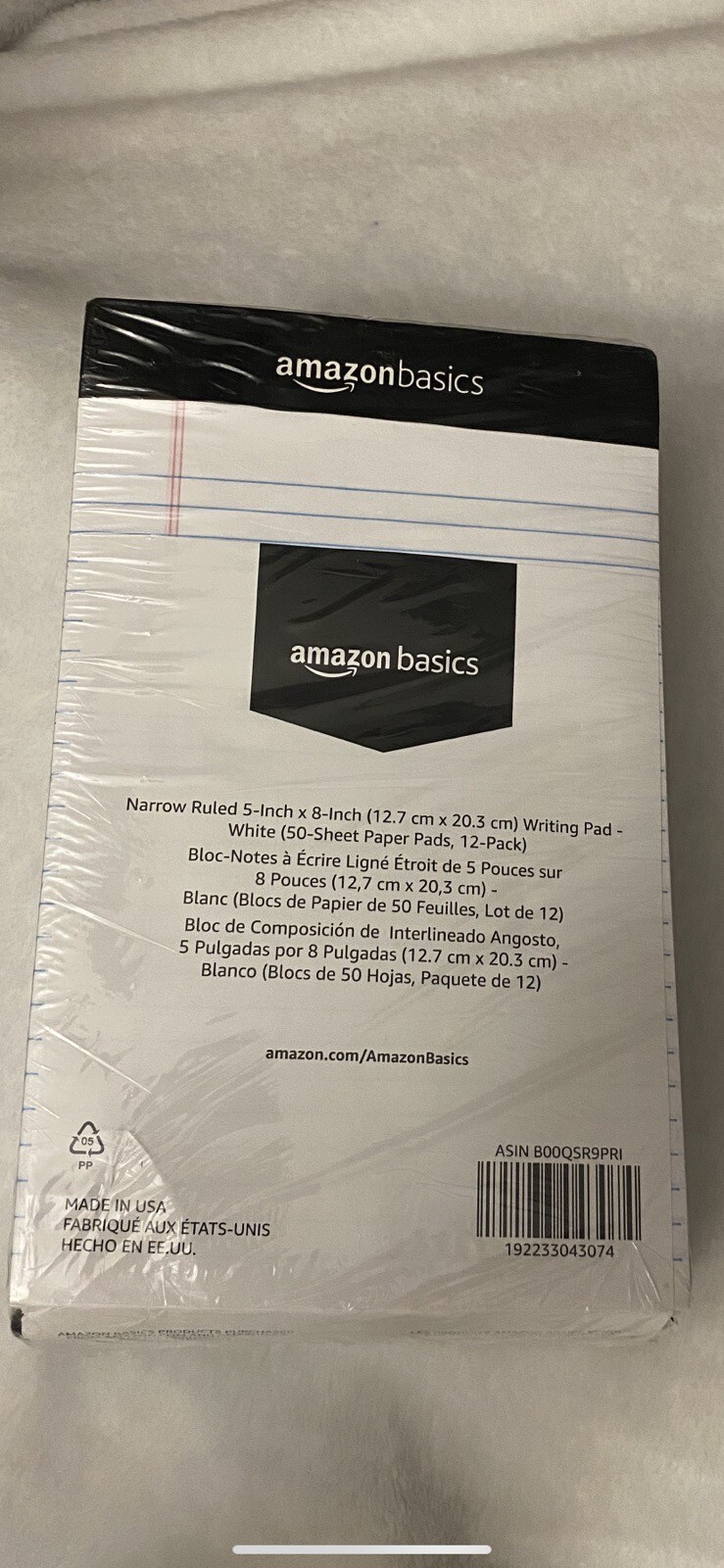 Narrow Ruled 5 X 8Inch Lined Writing Note Pads 12Pack (50Sheet ), White eBay