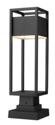 Z-Lite 585PHMS-BK-LED Barwick 20'' Tall LED Outdoor Single Head Post Light  Black