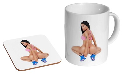 Nicki Minaj Anaconda sexy - Kaffee-/Teebecher und Untersetzer Geschenkset