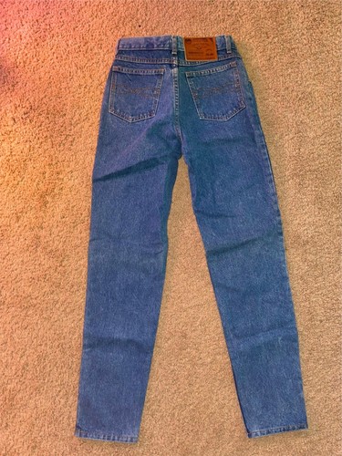 VTG 90S GIRLS 12 25 X 30 NEW WAVE JORDACHE SELECT DENIM GREEN LABEL JEANS - Picture 4 of 5
